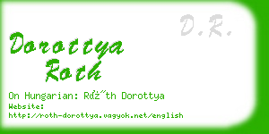 dorottya roth business card